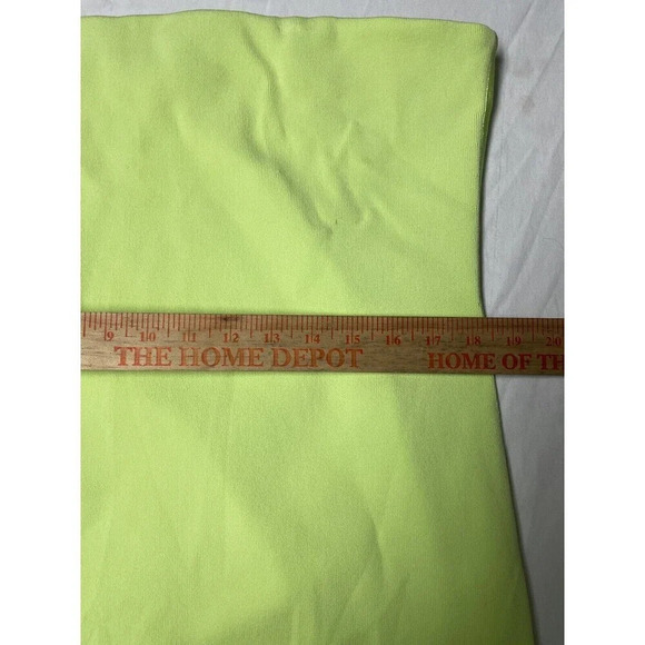 COS Bandeau Midi Bandeau Tube Dress Large Womens Green Party Dopamine Stretch - Picture 8 of 10